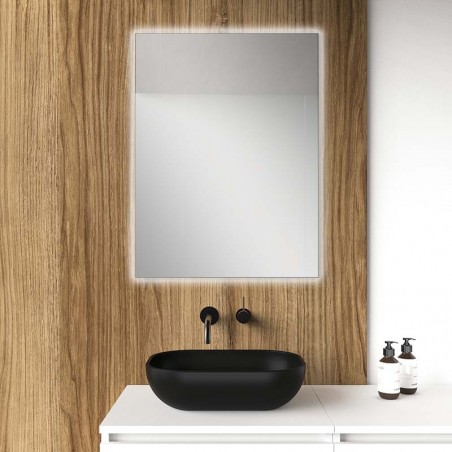 Backlit mirror