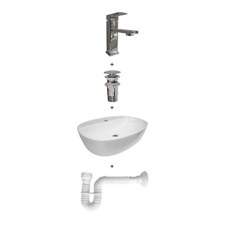 Pack lavabo + grifo +válvula