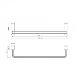 PORTE-SERVIETTE 30cm
