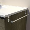 Chrome plated side towel holder 39cm