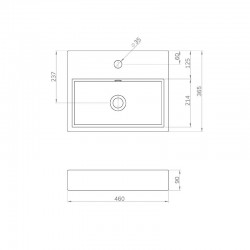 Washbasin + accessories pack