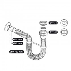 Washbasin + accessories pack