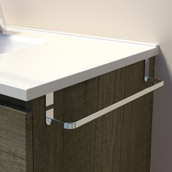 Porte-serviettes latéral chromé