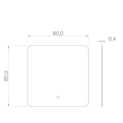 Retroiluminado rectangular
