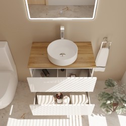 Modulaire avec lavabo circulaire