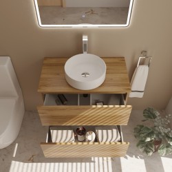 Modulaire avec lavabo circulaire