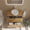Modulaire avec lavabo circulaire