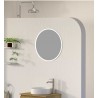 Miroir circulaire avec cadre périmétrique