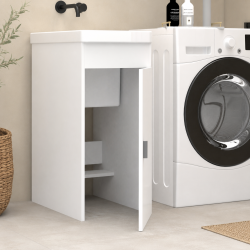 Mueble lavadero con lavabo