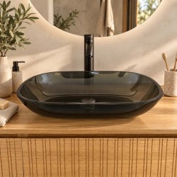 Lavabo OPALE de cristal
