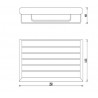 Jabonera rejilla rectangular